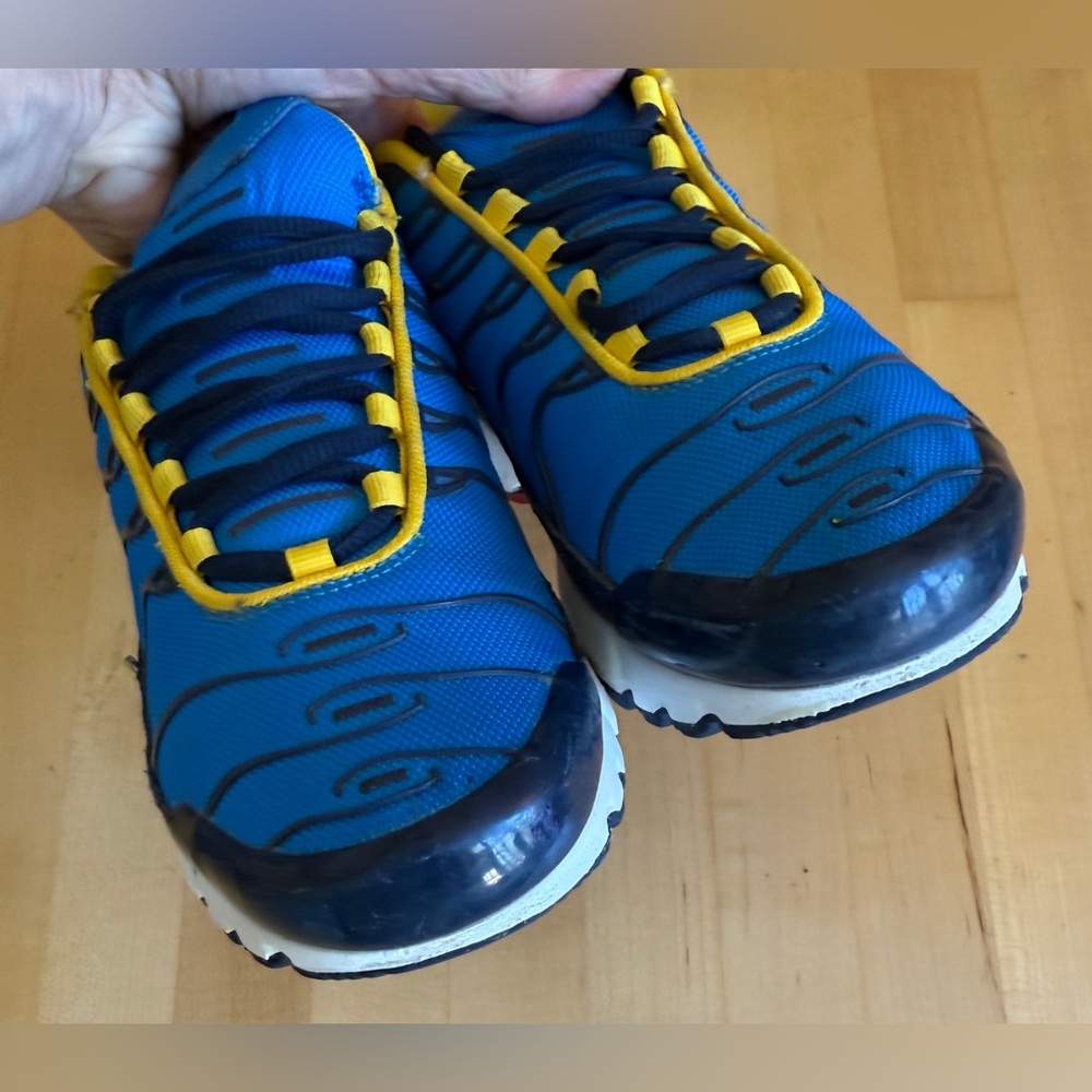 Nike Air Max Plus GS CI5676-400 Photo Blue White Crimson Sneakers size 7Y W 8.5 - Picture 7 of 10